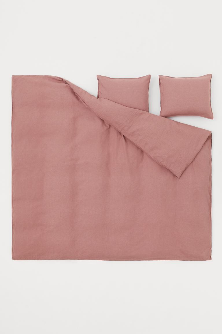 Washed linen duvet cover set | H&M (UK, MY, IN, SG, PH, TW, HK)