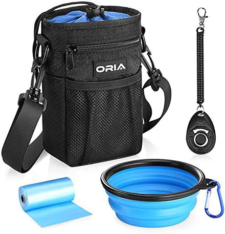 ORIA Dog Training Pouch, Dog Treat Bag, Pet Training Waist Bag with Adjustable Strap, Collapsible Do | Amazon (US)