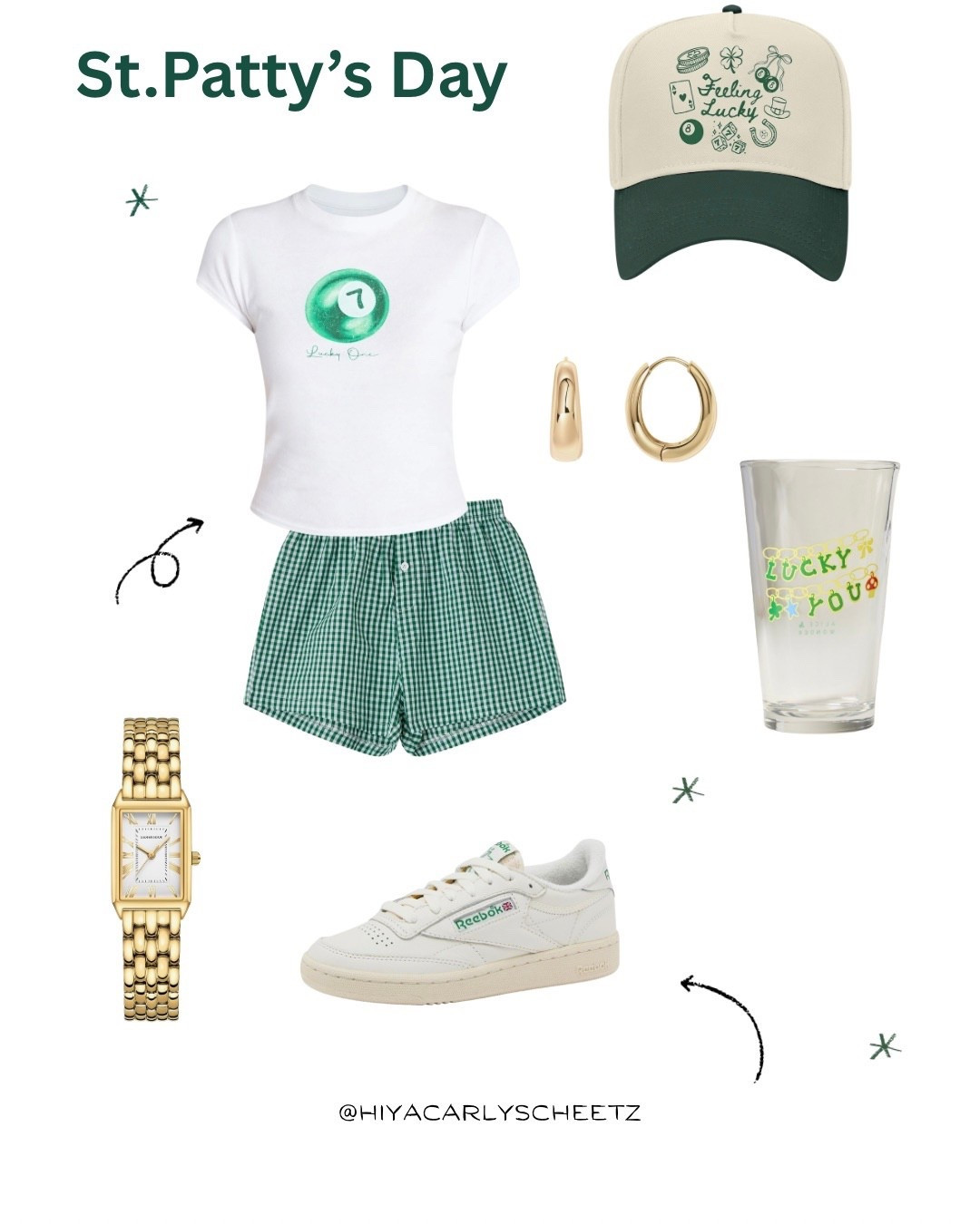 St. Paddy’s Day outfit idea ☘️💚 everything is affordable + linked! @amazonstylefinds @walmartfinds 

#LTKSeasonal #LTKSpringSale
