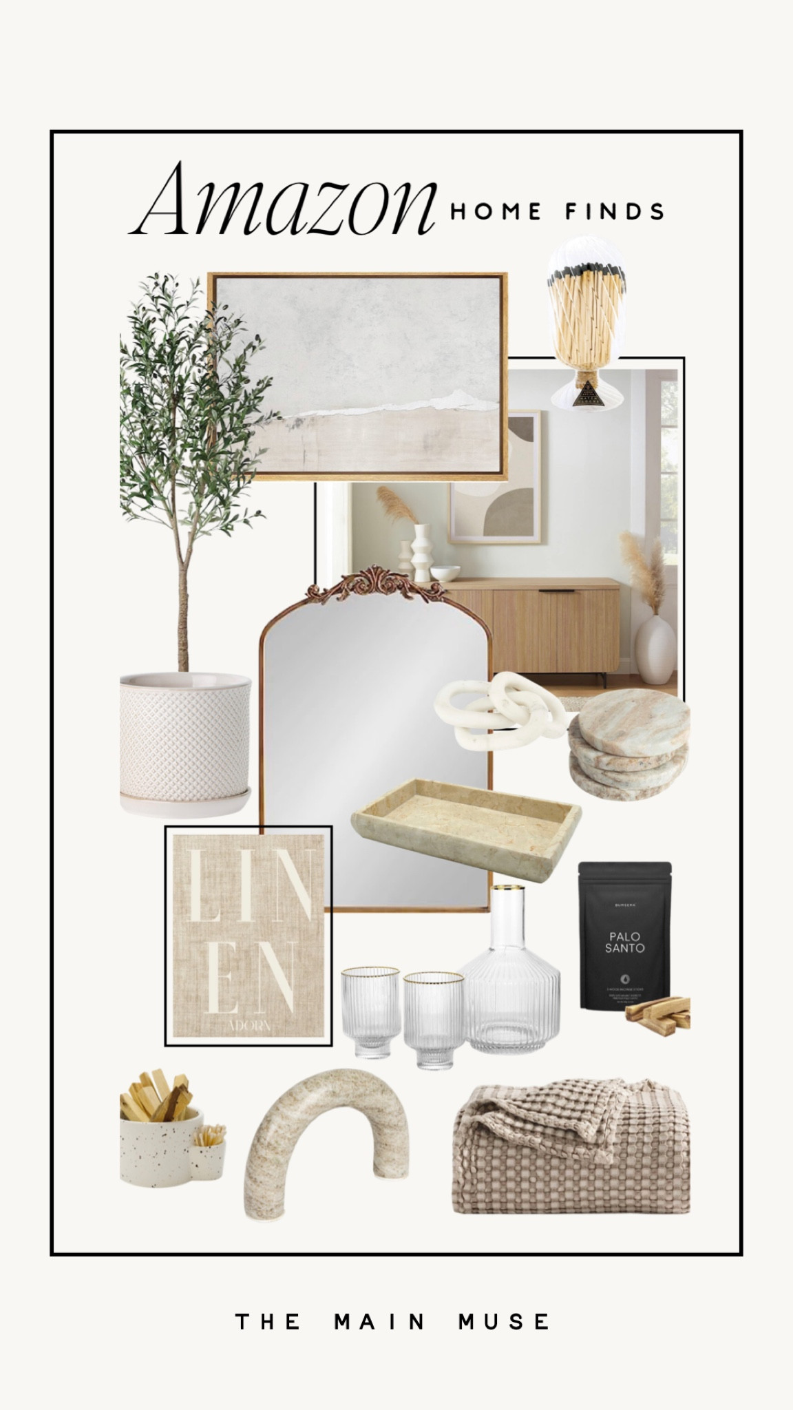 Amazon home finds for a neutral space

Gold mirror, olive tree, marble coasters, palo santo, glasses, coffee table books, plant pots, aesthetic home; amazon finds, home decor finds, Amazon favorites, home on a budget, beige home decor, Anthropologie mirror alternative, hostess finds 

#LTKunder50 #LTKstyletip #LTKhome
