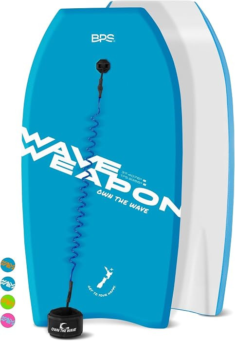 'Wave Weapon' Body Board for All Wave Conditions - Lightweight with EPS Core HDPE Slick Bottom Bo... | Amazon (US)