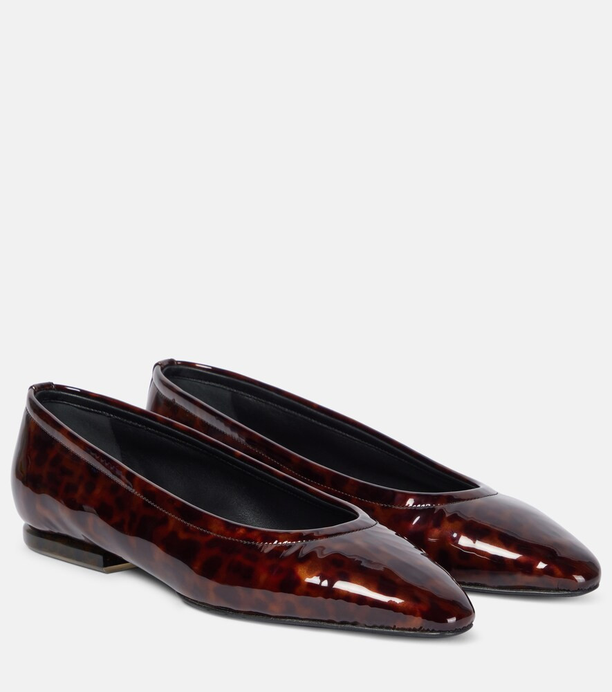 Loro Piana Primula patent leather ballet flats | Mytheresa (UK)