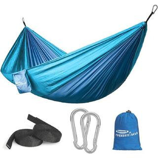 Camping 8.8 ft. Portable Hammock Bed Hammock in Blue | The Home Depot