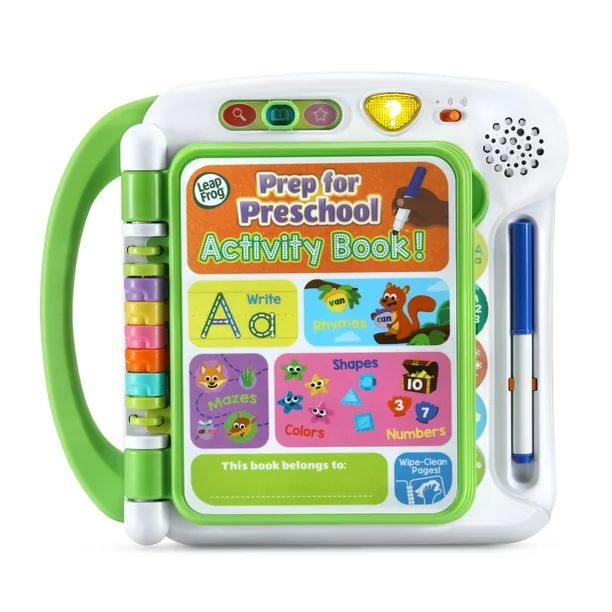 LeapFrog Prep for Preschool Activity Book With Reusable Pages | Walmart (US)
