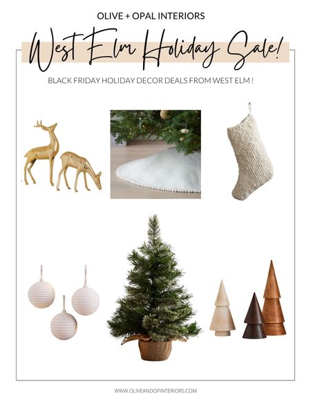 West Elm has beautiful holiday decor options on sale for Black Friday - check out a few of our favorites!
.
.
.
West Elm
Holiday Decor
Brass Metal Reindeer 
White Tree Skirt
Chunky Knit Stocking 
Rope Ball Ornaments 
Tabletop Tree
Stacked Wood Trees
Neutral Holiday Decor 
Cyber Week
Black Friday
Sale Alert 

#LTKHoliday #LTKCyberweek #LTKsalealert