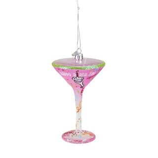 Kurt Adler 7" Pink and Clear Blown Happy Birth-Tini Martini Cocktail Glass Christmas Ornament | M... | Michaels Stores