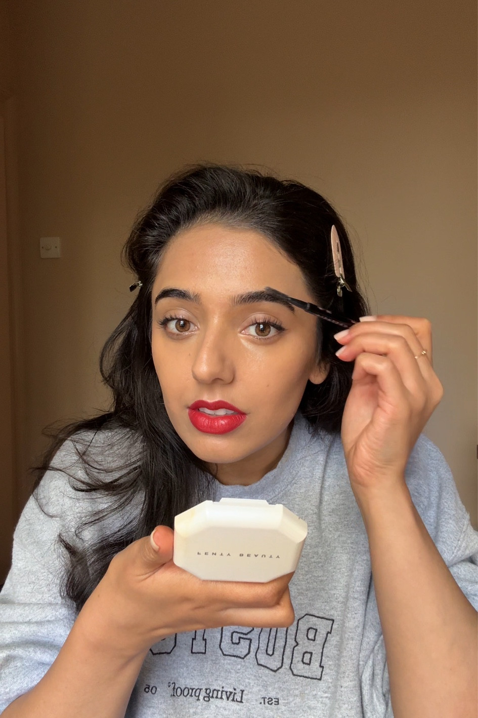 Hourglass skin tint - 9
Hourglass foundation brush
Hourglass concealer - topaz and beech
Hourglass lipstick - 0 Red
KVD Eyeliner - Trooper
Urban Decay perversion waterproof mascara
Suqqu Blush - 104
Dress - old COS
Coat - old Anine Bing
Shoes - Maison Margiela
Clutch - deMellier 
Fragrance - Madurai

#LTKbeauty #LTKeurope