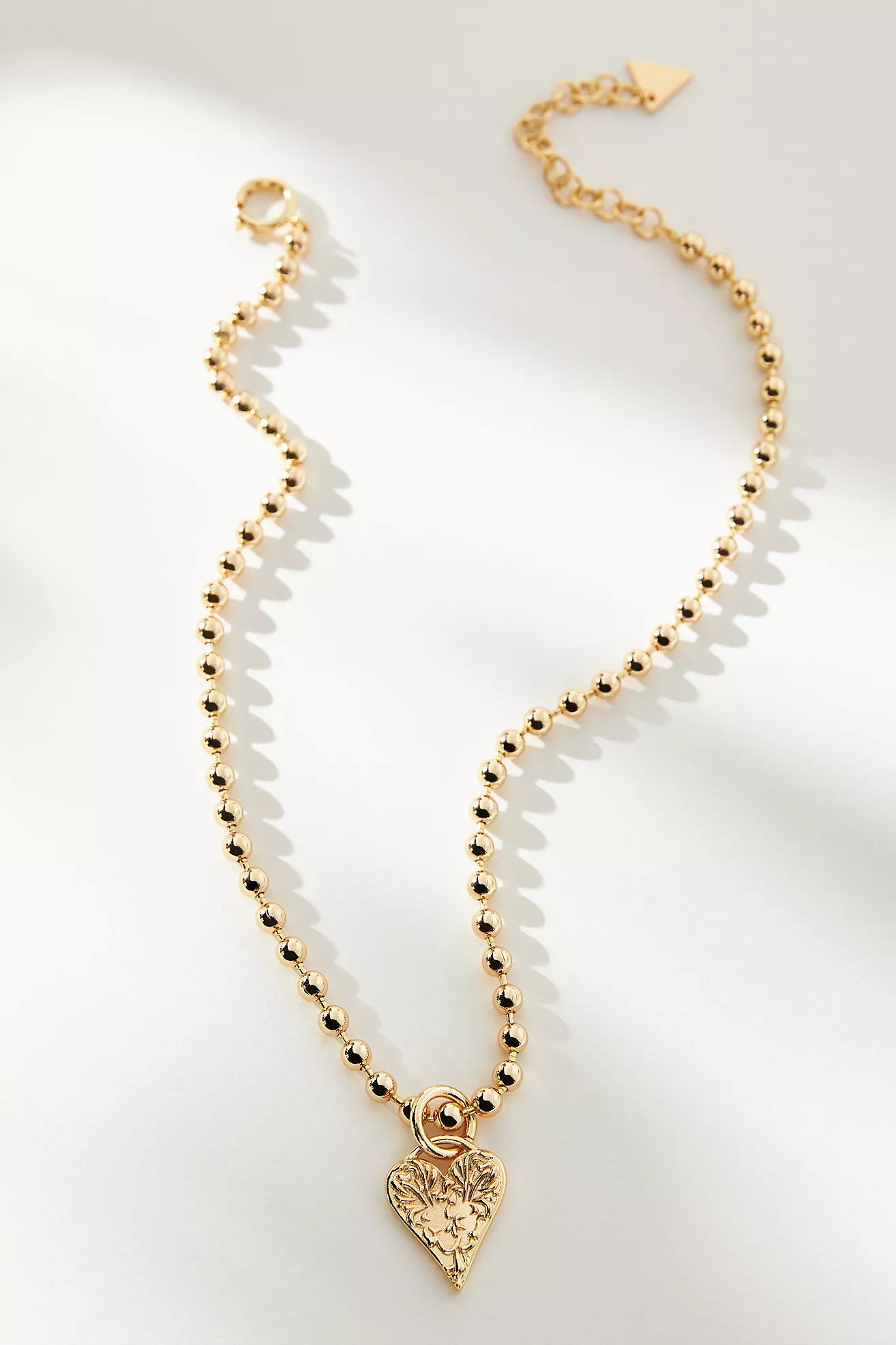 Heart Ball Chain Necklace | Anthropologie (US)