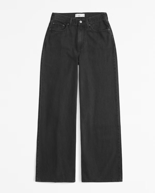 Curve Love High Rise Wide Leg Jean | Abercrombie & Fitch (UK)