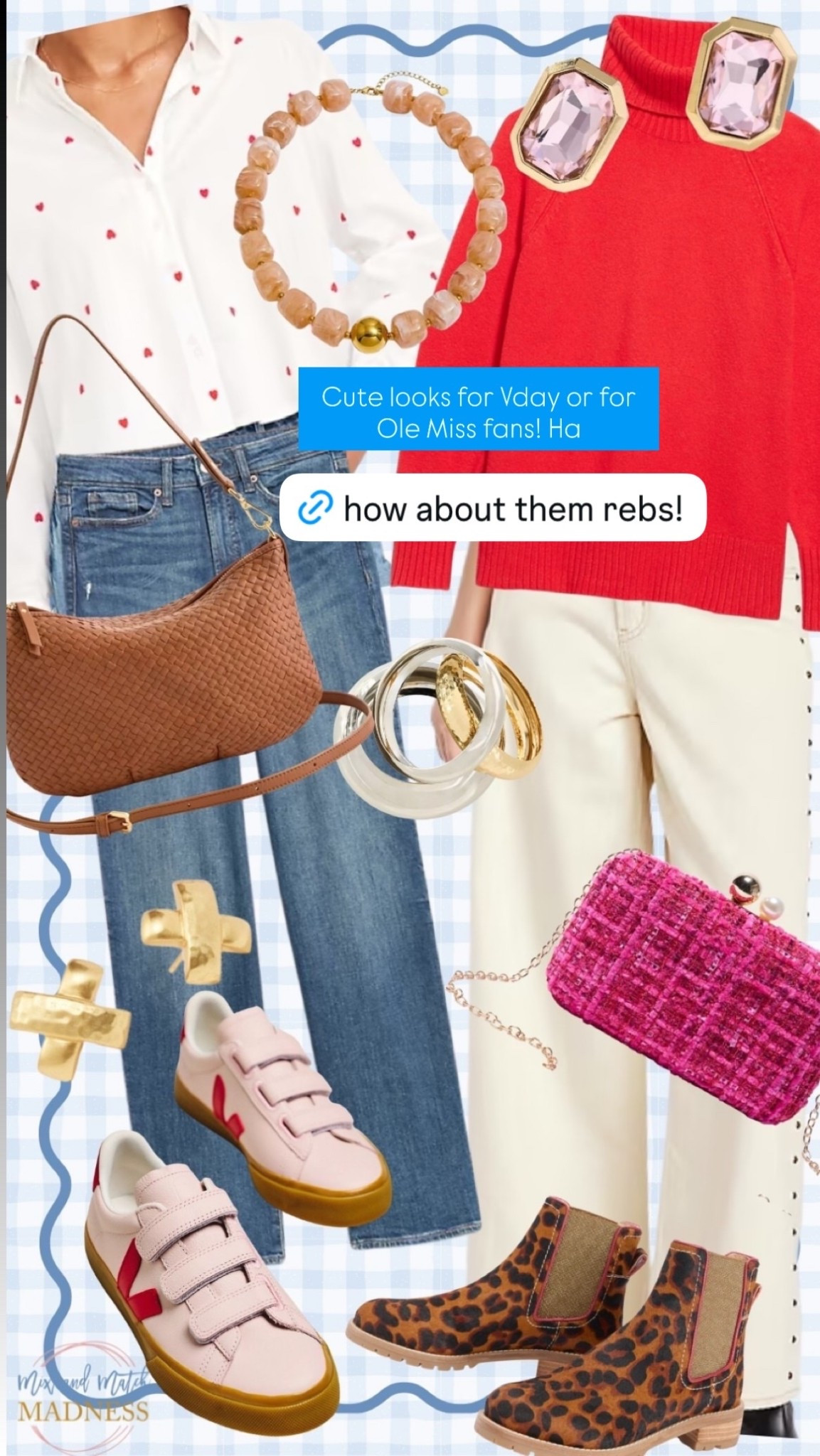 Cute looks for Vday or for Ole Miss fans! Ha

#LTKmomlife #LTKSaleAlert #LTKOver40