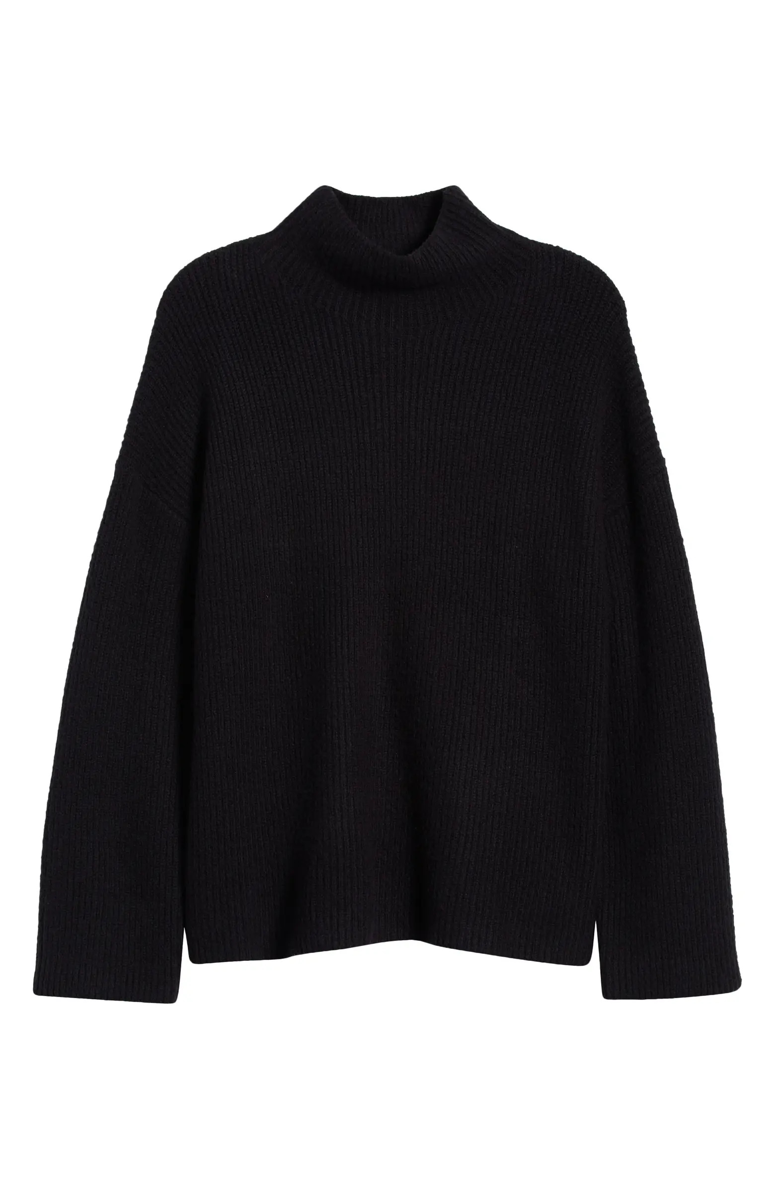 Relaxed Turtleneck Cotton Blend Sweater | Nordstrom