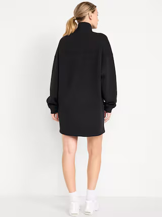 Bounce Fleece Oversized Snap-Front Tunic | Old Navy (US)