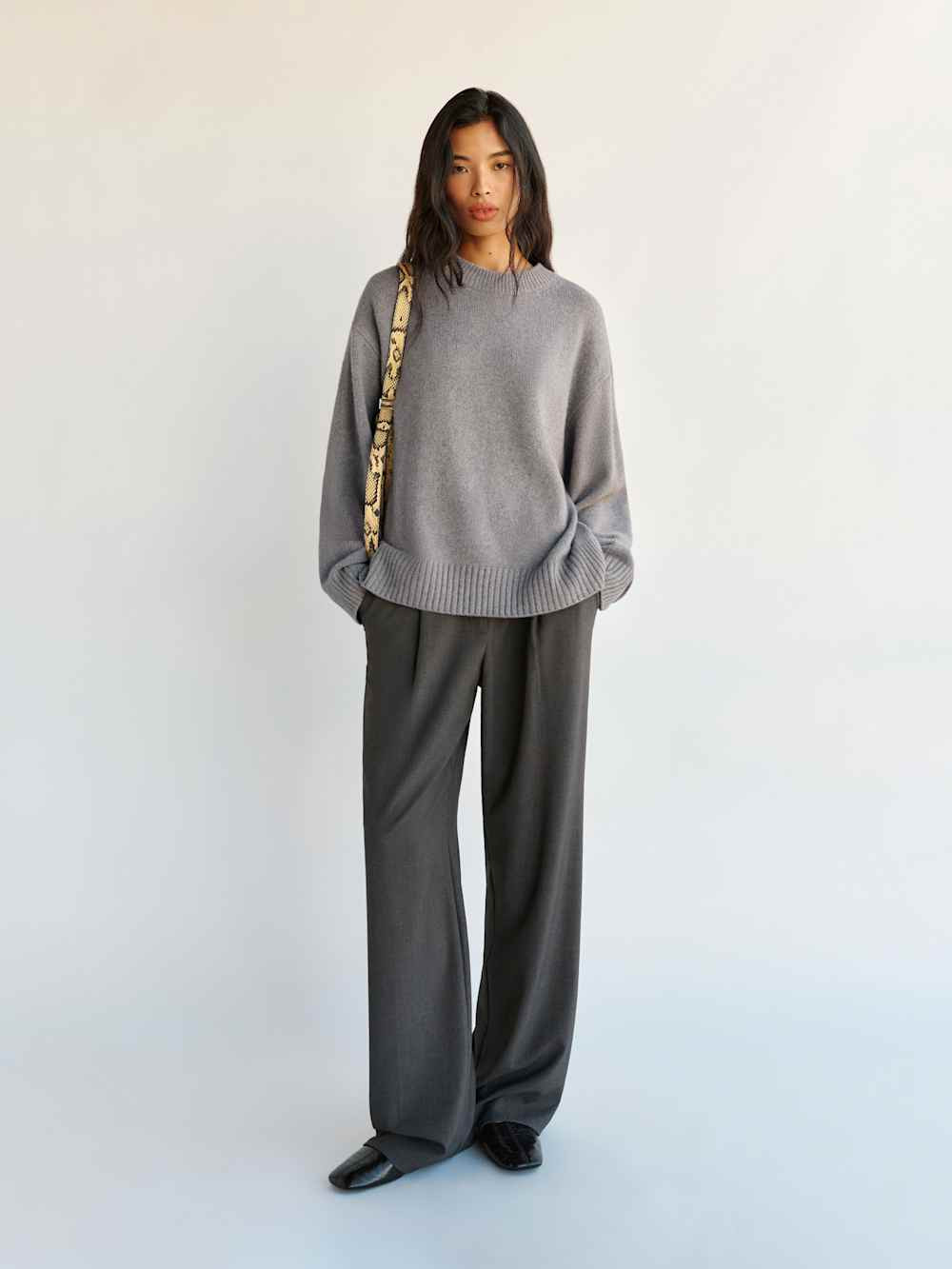 Cove Cashmere Oversized Crew | Reformation (Global)