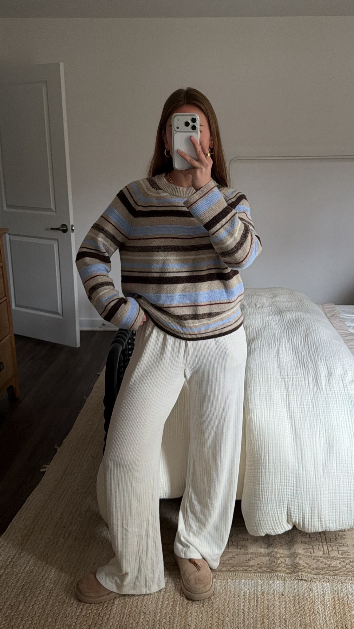 3/16/26 Easy Spring Morning Loungewear

A simple morning outfit that feels perfect for transitioning into spring 🤍 Wearing my Abercrombie striped sweater and my favorite Abercrombie lounge pants (mine are older, so I’ll link a similar pair).

Cozy, easy, and perfect for slow mornings at home. Everything is linked here ✨

#LTKmorningroutine #LTKootd