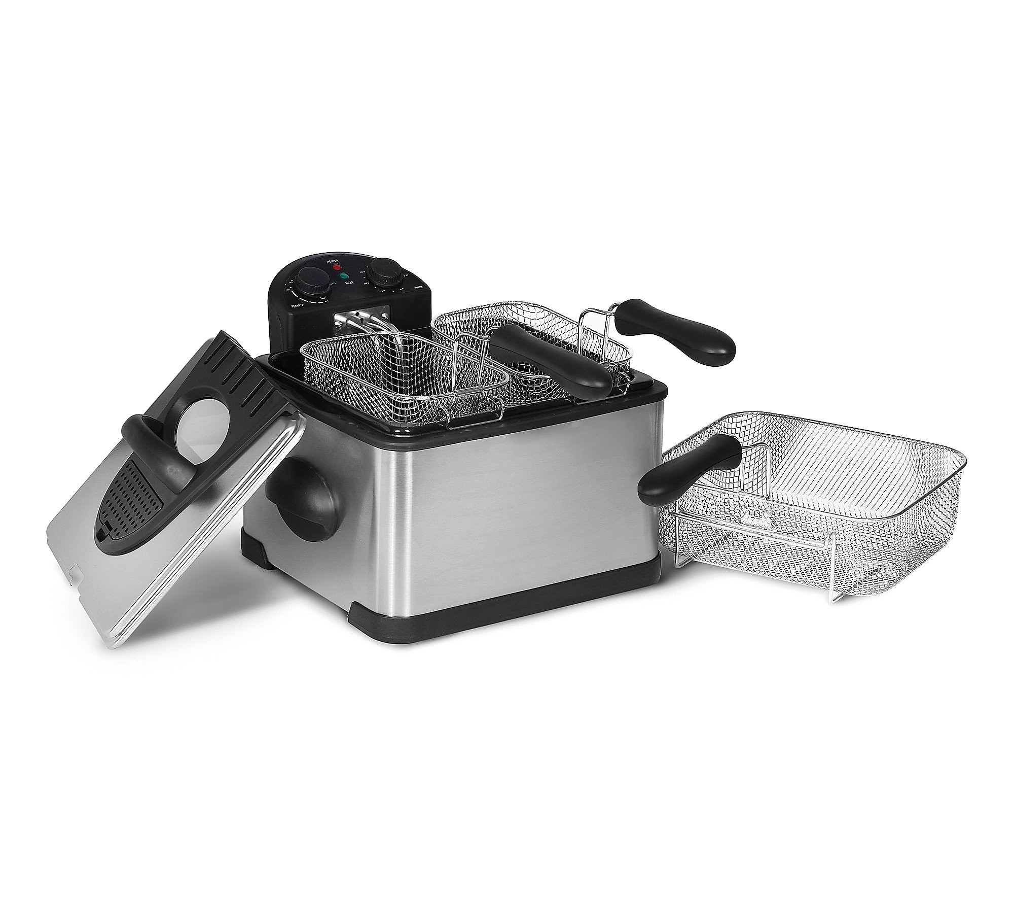 MegaChef 4-Quart Stainless Steel Electric Deep ryer | QVC