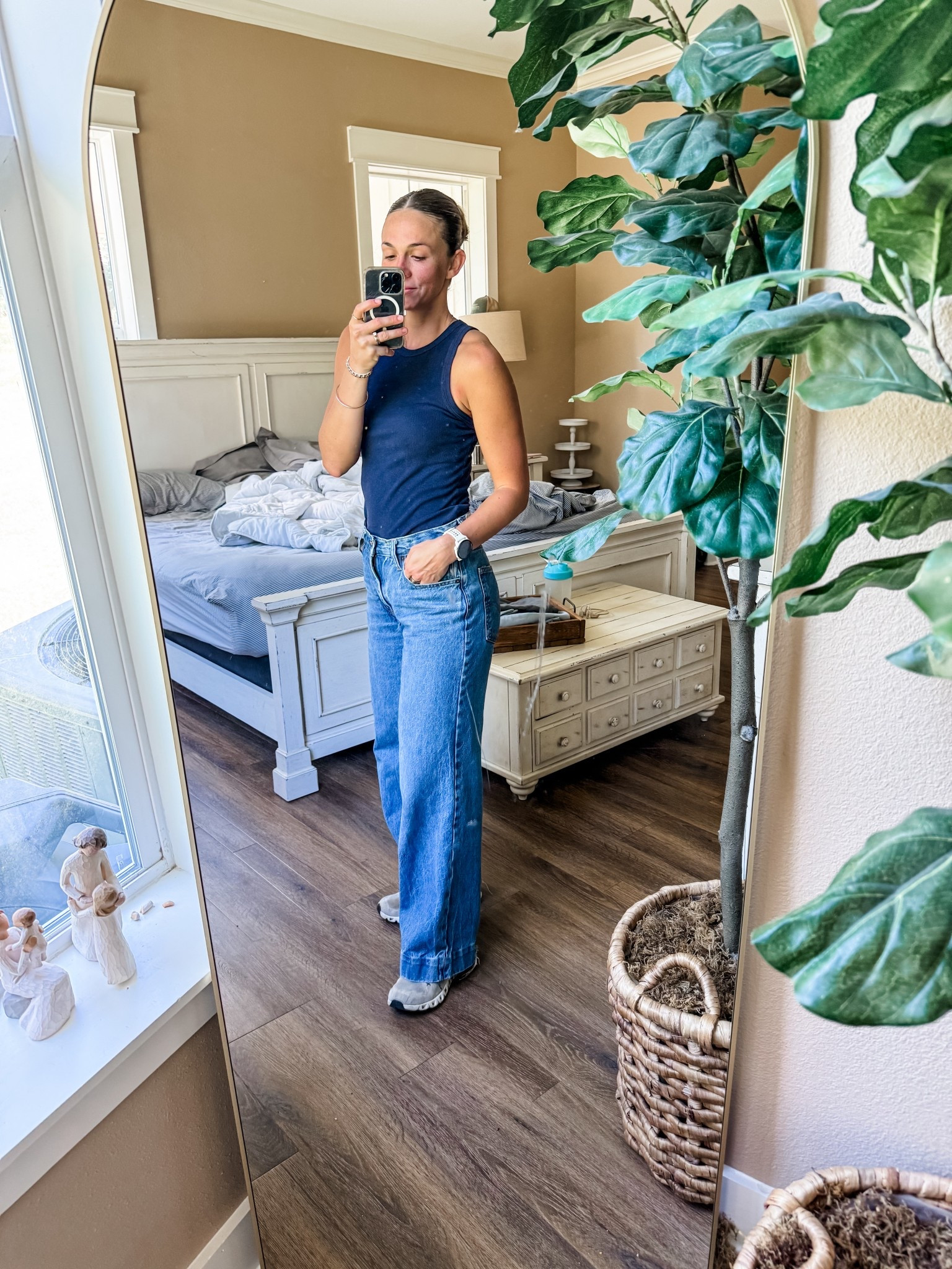 My favorite OOTD—my Levi’s,
A tank and a slicked back bun! 👏🏼 

#LTKSaleAlert #LTKFindsUnder100 #LTKStyleTip