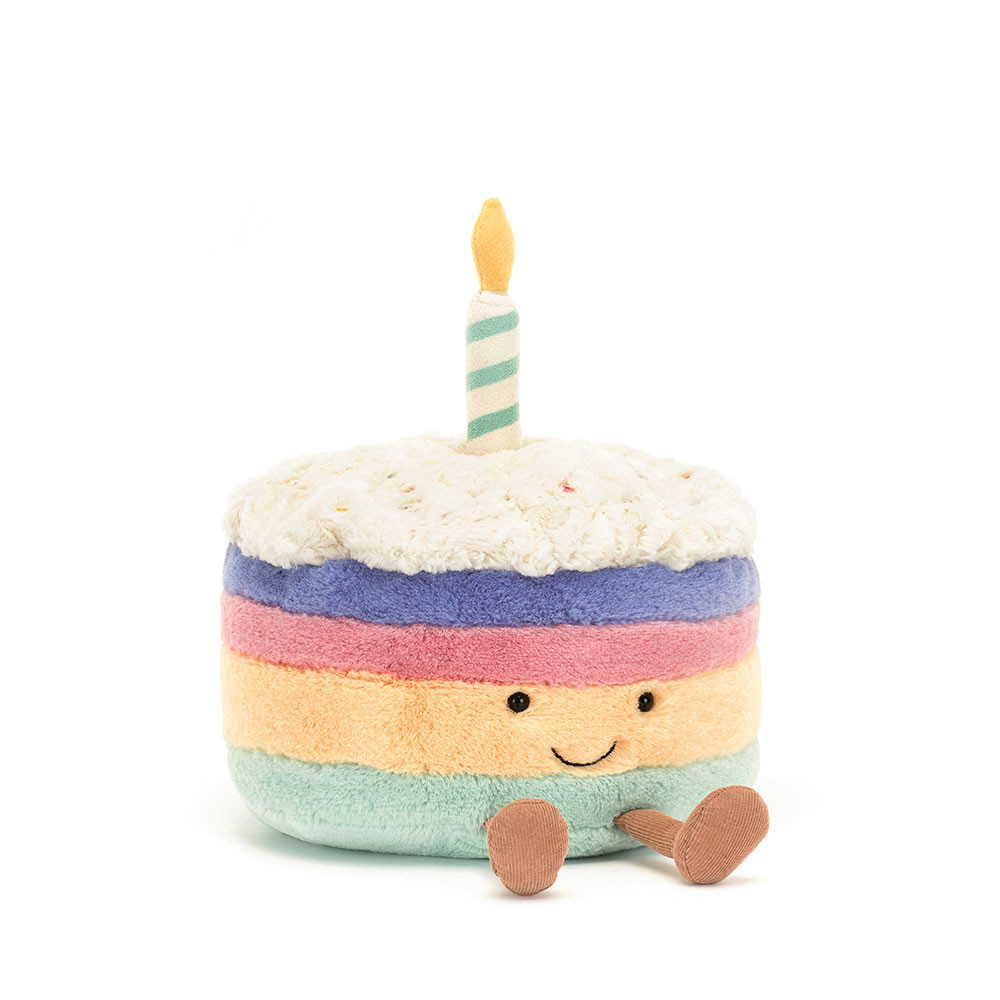Amuseables Rainbow Birthday Cake | Jellycat US