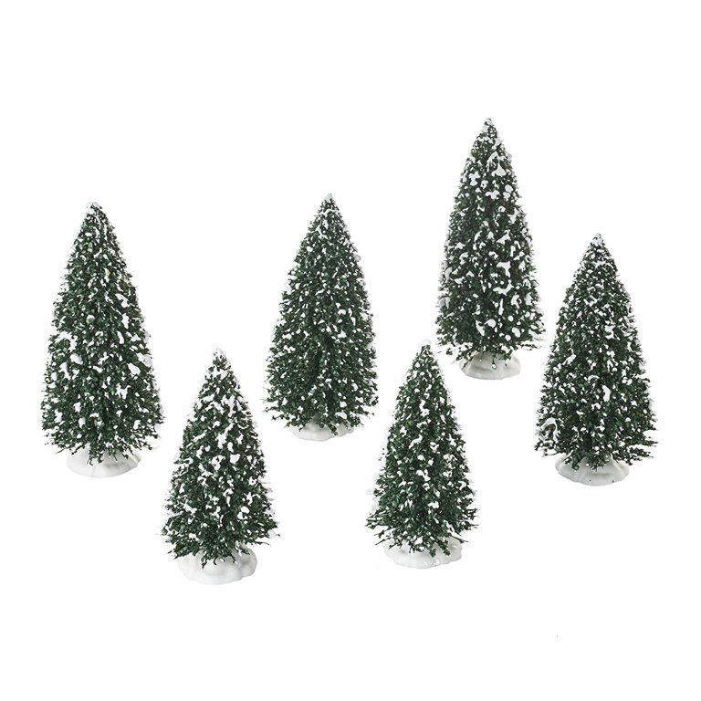 Department 56 Village Frosted Pine Grove, Set of 6 Tree 6 In, Department 56 has been creating sea... | Walmart (US)