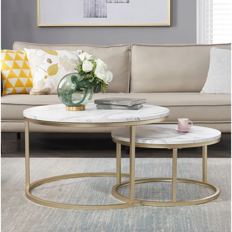 Halbur Extendable Frame 2 Nesting Tables | Wayfair North America