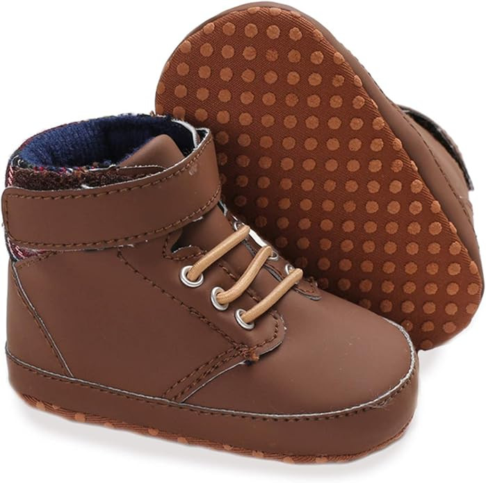 Meckior Baby Boys Girls Sneakers Toddler Dress Shoes Soft Rubber Sole Infant Moccasins Newborn Ox... | Amazon (US)