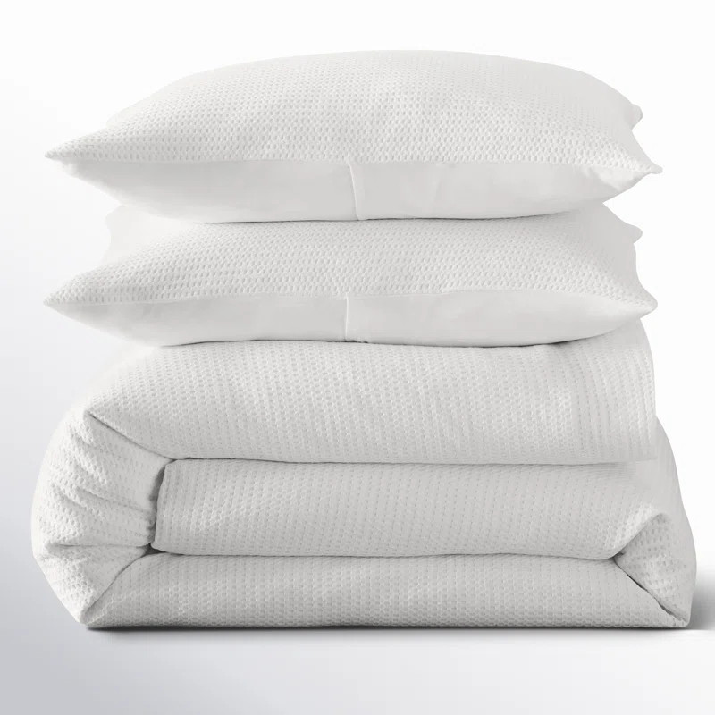 Felix Cotton Waffle Duvet Set | Wayfair North America
