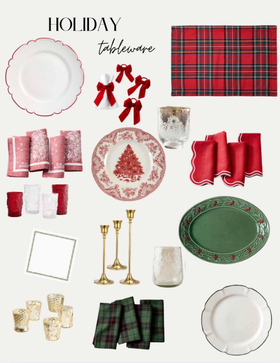 A few festive favorites for a lovely holiday Tablescape 

#LTKHome #LTKSeasonal #LTKHoliday