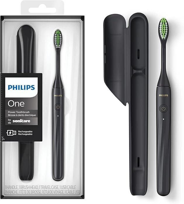 Philips Sonicare One by Sonicare Rechargeable Toothbrush, Shadow, HY1200/26 | Amazon (US)
