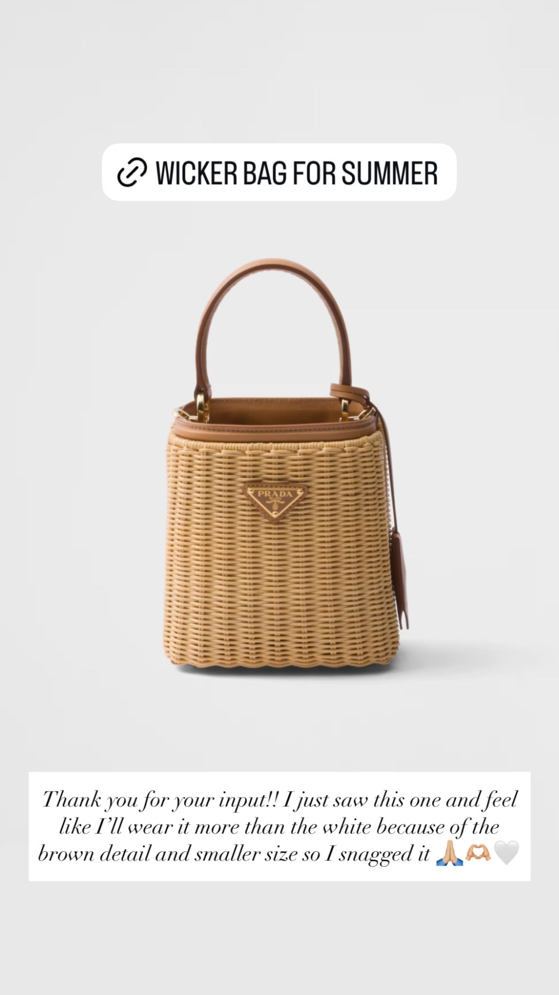 Prada wicker bag, summer bag.

#LTKItBag #LTKSummerEdit #LTKSeasonal