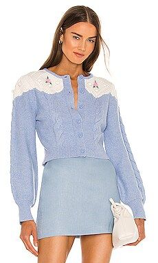 Alice McCall Day By Day Sweater in Powder Blue from Revolve.com | Revolve Clothing (Global)