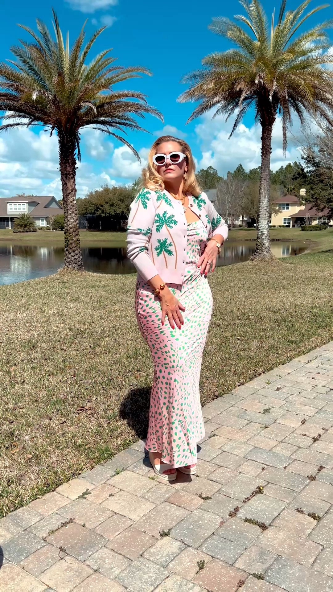 🌴VICI COLLECTION EASTER EDIT: #ad They call me the Palm Princess in this spring outfit. #vici @VICI 

🌴Completely in love with this palm tree print sweater and abstract polka dot slip maxi dress.

🌴Wearing a medium sweater and a large maxi dress. This gorgeous dress zips up the side and runs small. If you’re in between sizes, size up. 

🌴Use Code: JENN35 at checkout and receive 35% off your order. Valid through 3/31/26.

#Easteroutfit #SpringDresses @jtstjtst11 

#LTKSeasonal #LTKOver40 #LTKSaleAlert #LTKU #LTKTravel #LTKgrwm #LTKootd #LTKMidsize #LTKvlog #LTKSwim #LTKWedding
