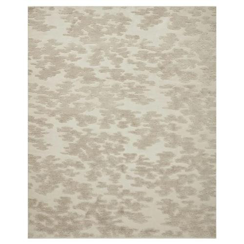 Lennon Modern Classic Beige Wool Patterned Rug - 4'x6' | Kathy Kuo Home