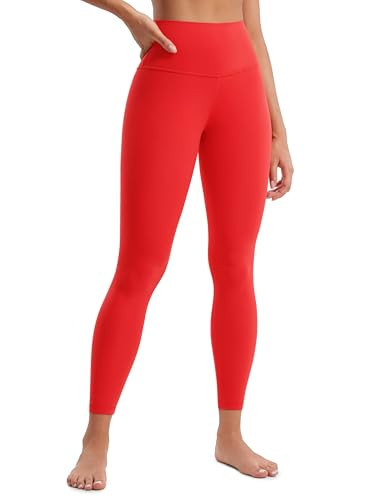 CRZ YOGA Butterluxe High Waisted Lounge Legging 25" - Buttery Soft Workout Yoga Pants for Women Deep Red Small | Amazon (US)