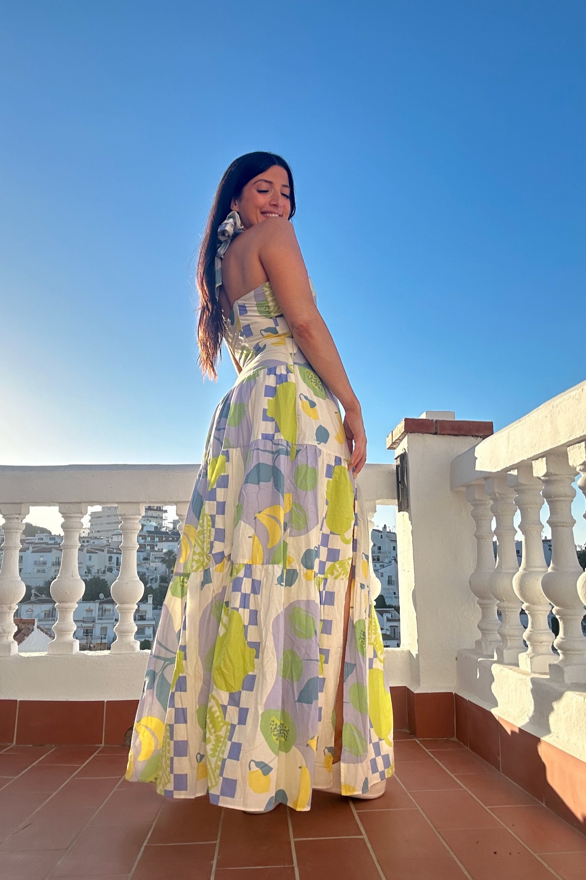 wearing a size medium in the Chey dress from Sabo skirt ✨🫶🏻 

summer dress, sundress, wedding guest dress, vacation dress, holiday dress, saboskirt, corset dress, halter dress, sleeveless dress, long flowy dress 

#LTKsummer #LTKwedding #LTKpartywear