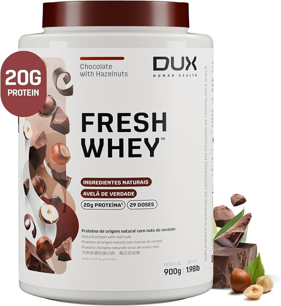 Fresh Whey Belgian Chocolate & Hazelnuts - 20g of Protein per Serving - Amino Acids, Brazilian Fr... | Amazon (US)