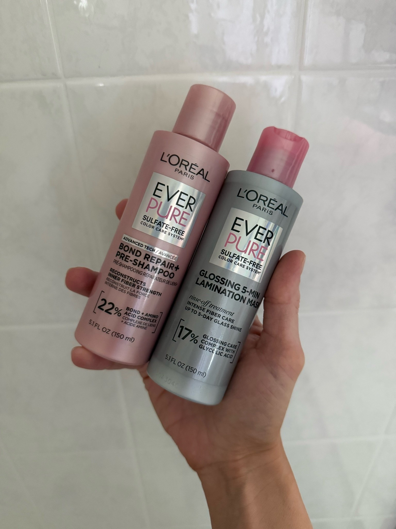Currently using these with my shampoo conditioner routine! 
I use the bonding treatment first, followed by S&C, then finish with the gloss. 
If you only pick one, pick the bonding treatment!
Both smell amazing.

#LTKgrwm #LTKselfcare #LTKBeauty