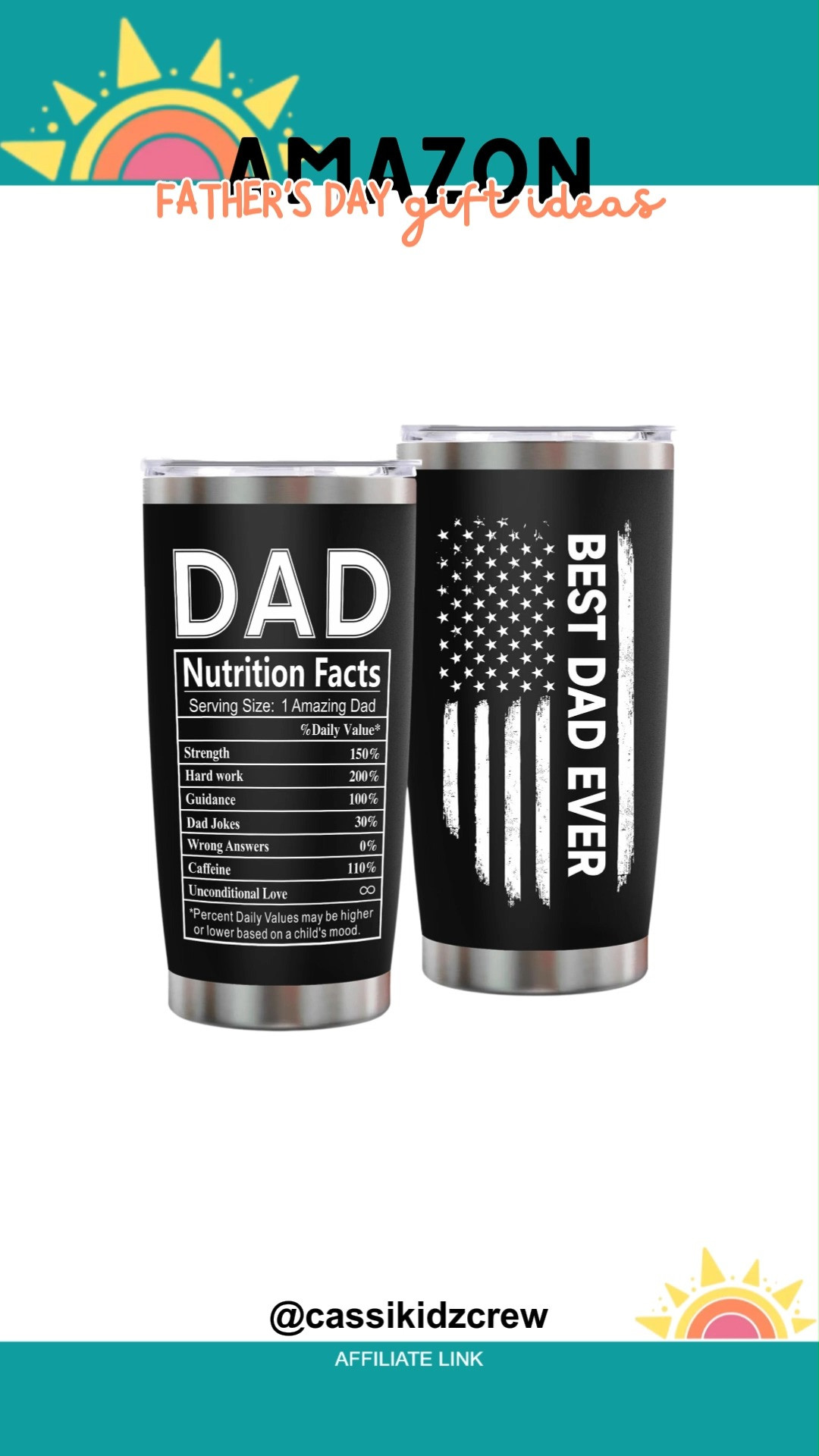 Fathers Day Dad Gifts for Men 20Oz Stainless Steel Tumbler keeps drinks hot or cold while adding everyday convenience. A thoughtful gift idea that blends durability, style, and practicality. ☕✨🎁  

#stainlesssteeltumbler #fathersdaygift #giftformen #drinkware #dadgift #travelmug #coffeeaccessories #hydration #mensgiftideas #style 

 #LTKSaleAlert #LTKTravel #LTKMens