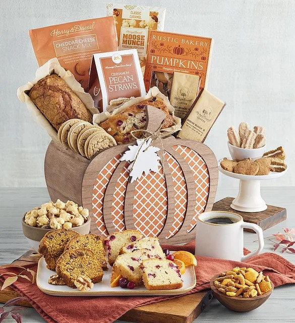 Pumpkin-Shaped Gift Basket | Harry & David