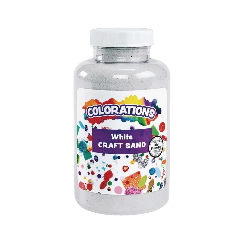 Colorations Colorful Craft Sand, White - 22 oz. - Walmart.com | Walmart (US)