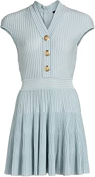 Amazon.com: Balmain, Rib-Knit Cap-Sleeve Minidress, 36 (4), Bleu Blanc : Amazon Luxury | Amazon (US)