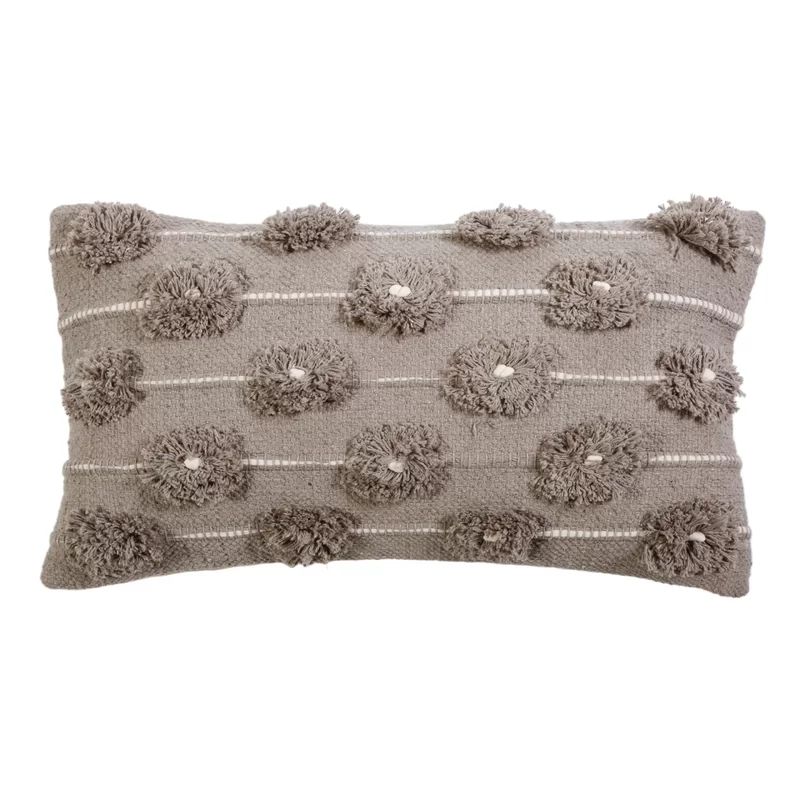 Lola Cotton Feathers Striped Lumbar Pillow | Wayfair North America