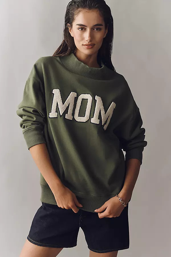 By Anthropologie Mom Mock-Neck Pullover | Anthropologie (US)