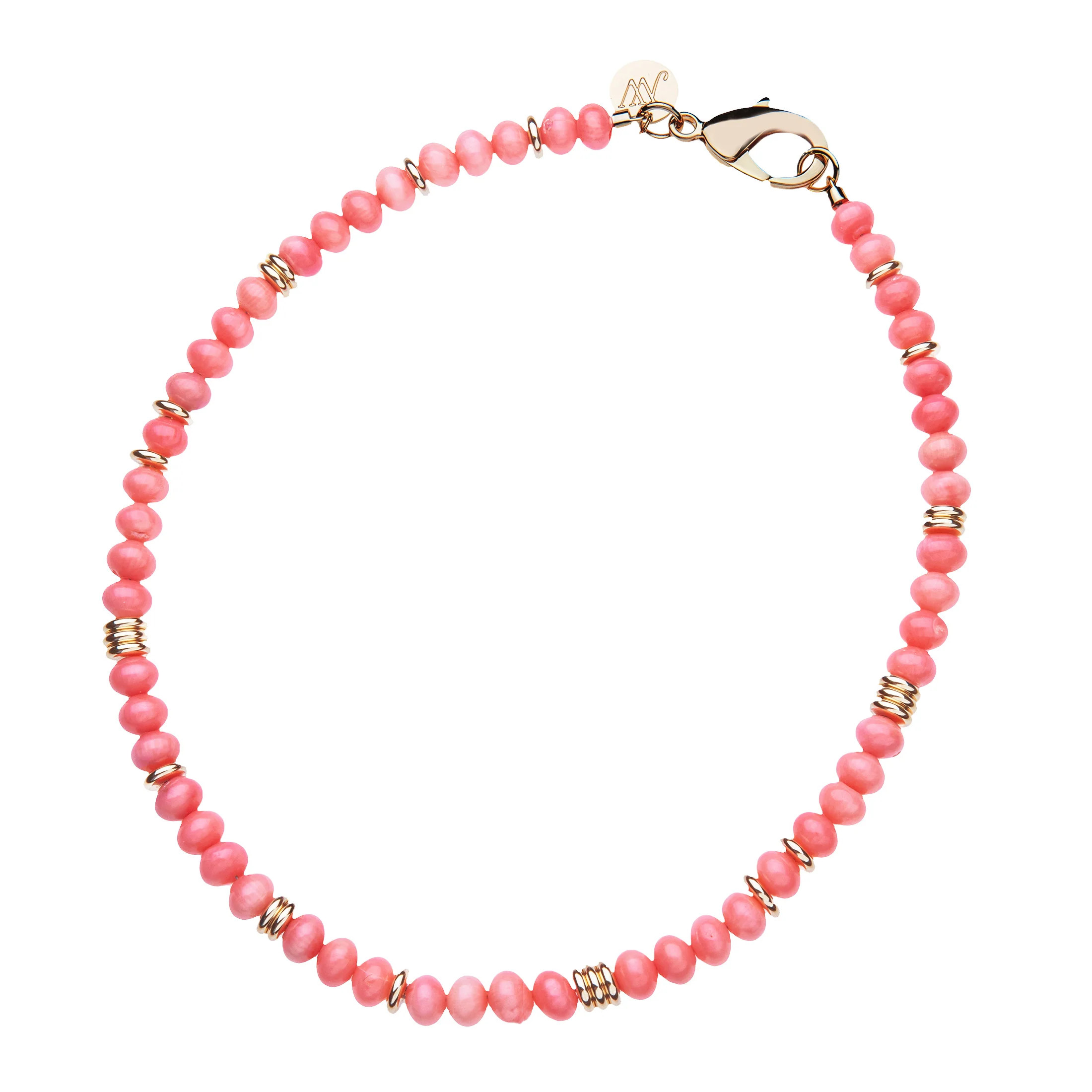 Gumdrop Beaded Necklace in Coral | Jane Win