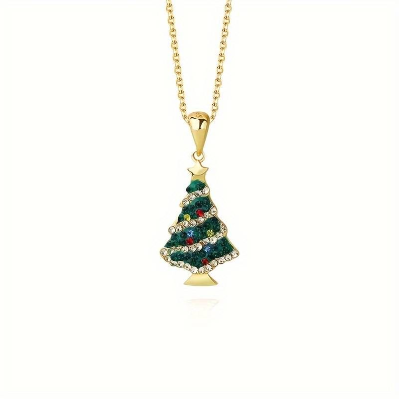 Christmas Tree Collarbone Chain Necklace - Christmas Jewelry | Temu Affiliate Program