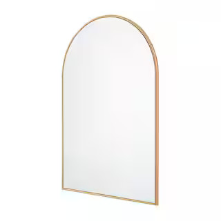 Medium Arched Gold Classic Accent Mirror (35 in. H x 24 in. W) | The Home Depot