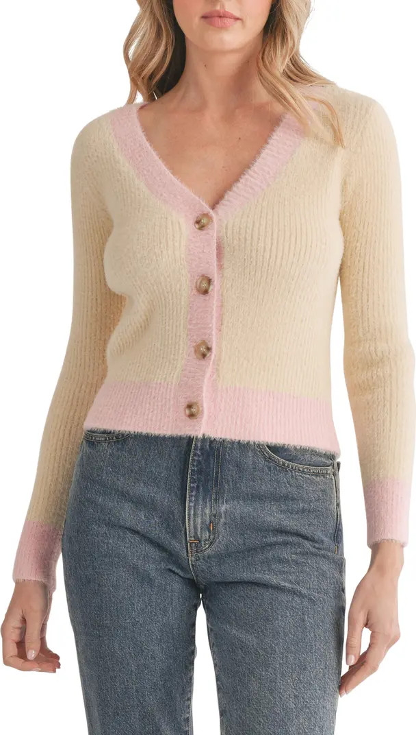 Colorblock Crop Cardigan | Nordstrom
