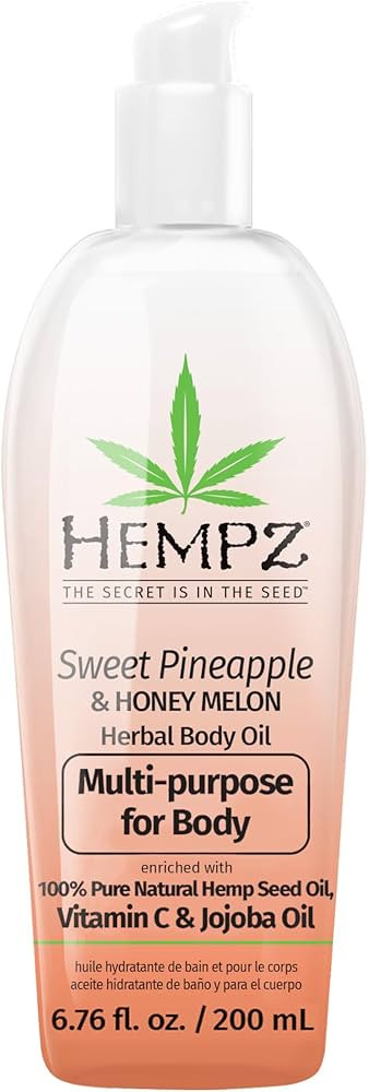 HEMPZ Sweet Pineapple & Honey Melon Herbal Hydrating Multi-Purpose Body Oil for Body - Moisturizi... | Amazon (US)