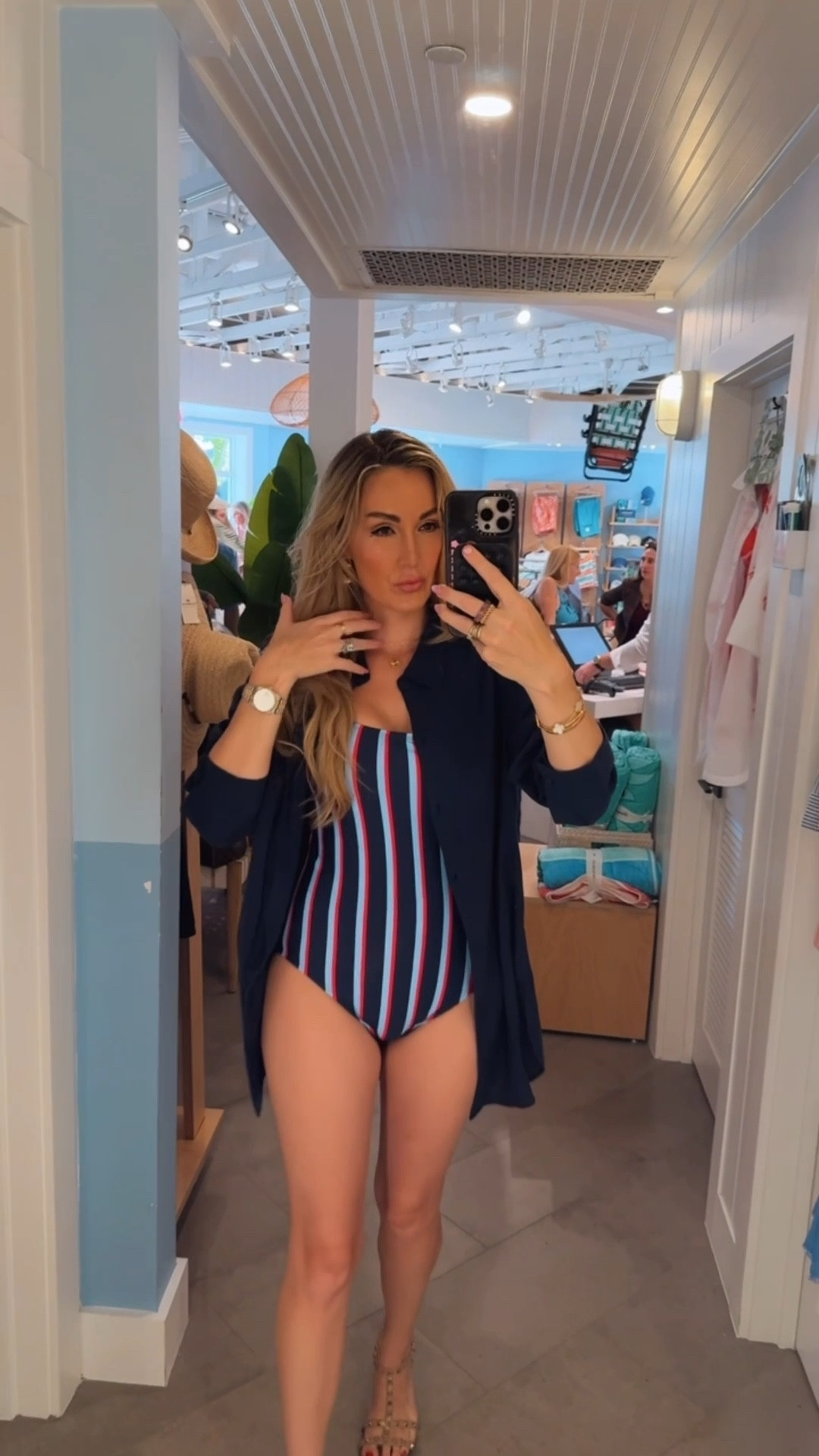 Love this new swim and coverup I recently got from Tommy Bahama! 