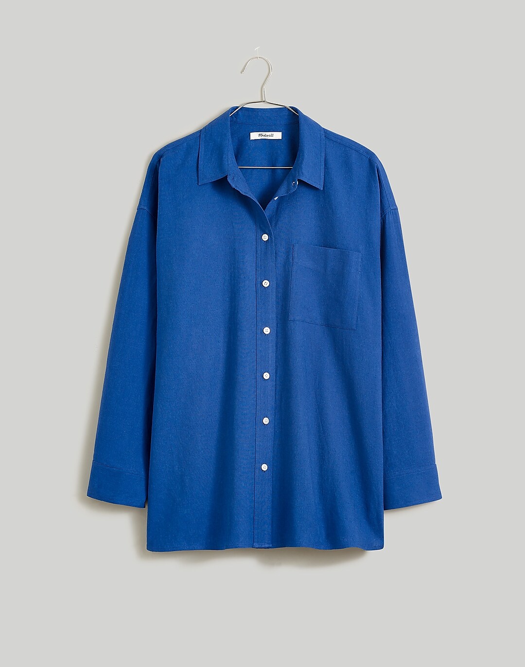 The Linen-Blend Oversized Shirt | Madewell