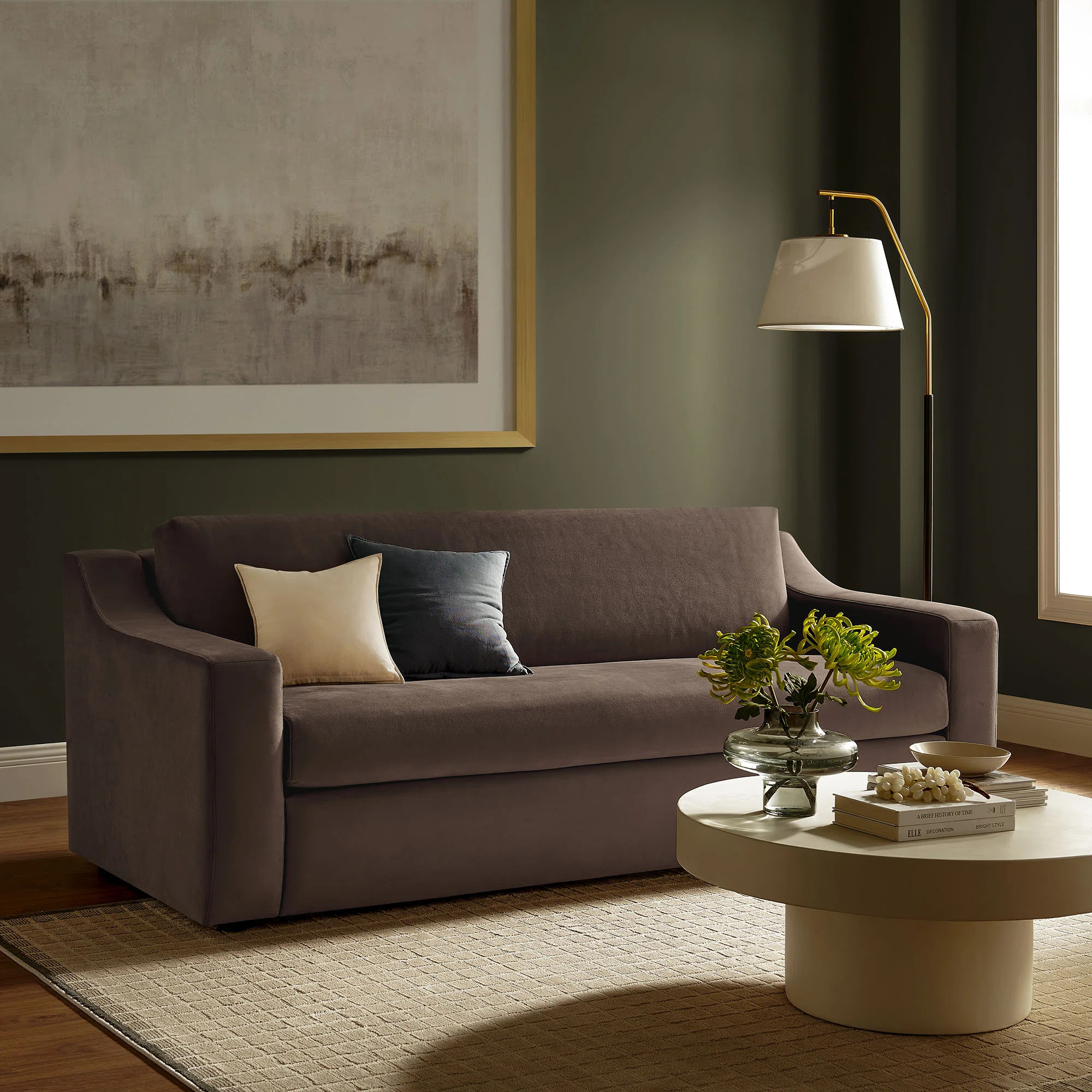 Liora Performance Velvet Sofa | Wayfair North America
