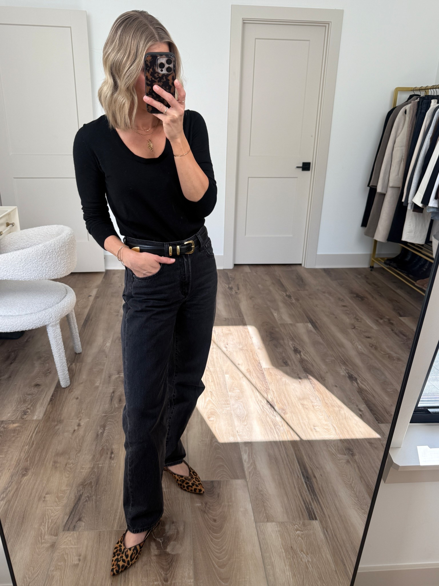 Wearing small sweater (fitted style), 25/regular jeans (sized down one), small belt, flats tts 

#LTKOver40 #LTKootd #LTKStyleTip